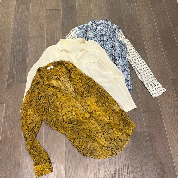 3 equipment silk shirts. Size XS-S - Picture 1 of 6